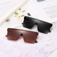 thumbnail image 4 of Square Oversized Sunglasses for Women Men Fashion Flat Top Big Black Frame Shades, 4 of 4