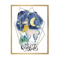 thumbnail image 3 of Designart Cute Christmas Llama Children's Art Floating Frame Wall Art, 3 of 4