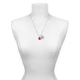 thumbnail image 3 of Delight Jewelry Silvertone Large Red Paw Silvertone Script Initial Disc - Z - Charm Necklace, 20"+3", 3 of 4