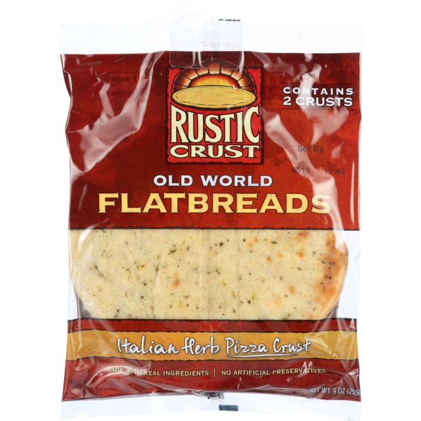 Rustic Crust Old World Flatbreads Italian Herb Pizza Crust 2 CT