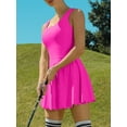 thumbnail image 3 of Sociala Womens Workout Athletic Golf Dresses Scallped Trim Tennise Dress with Shorts and Pockets, 3 of 6