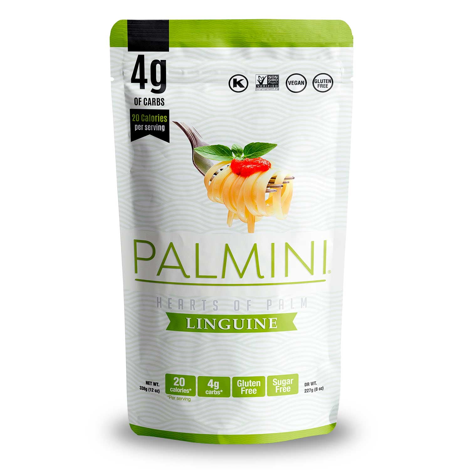 Palmini Pouch VARIETY PACK | Linguine | Angel Hair | Lasagna | Rice | Mashed | 4g of Carbs | As Seen On Shark Tank | Gluten Free (12 Ounce (Pack of 5))