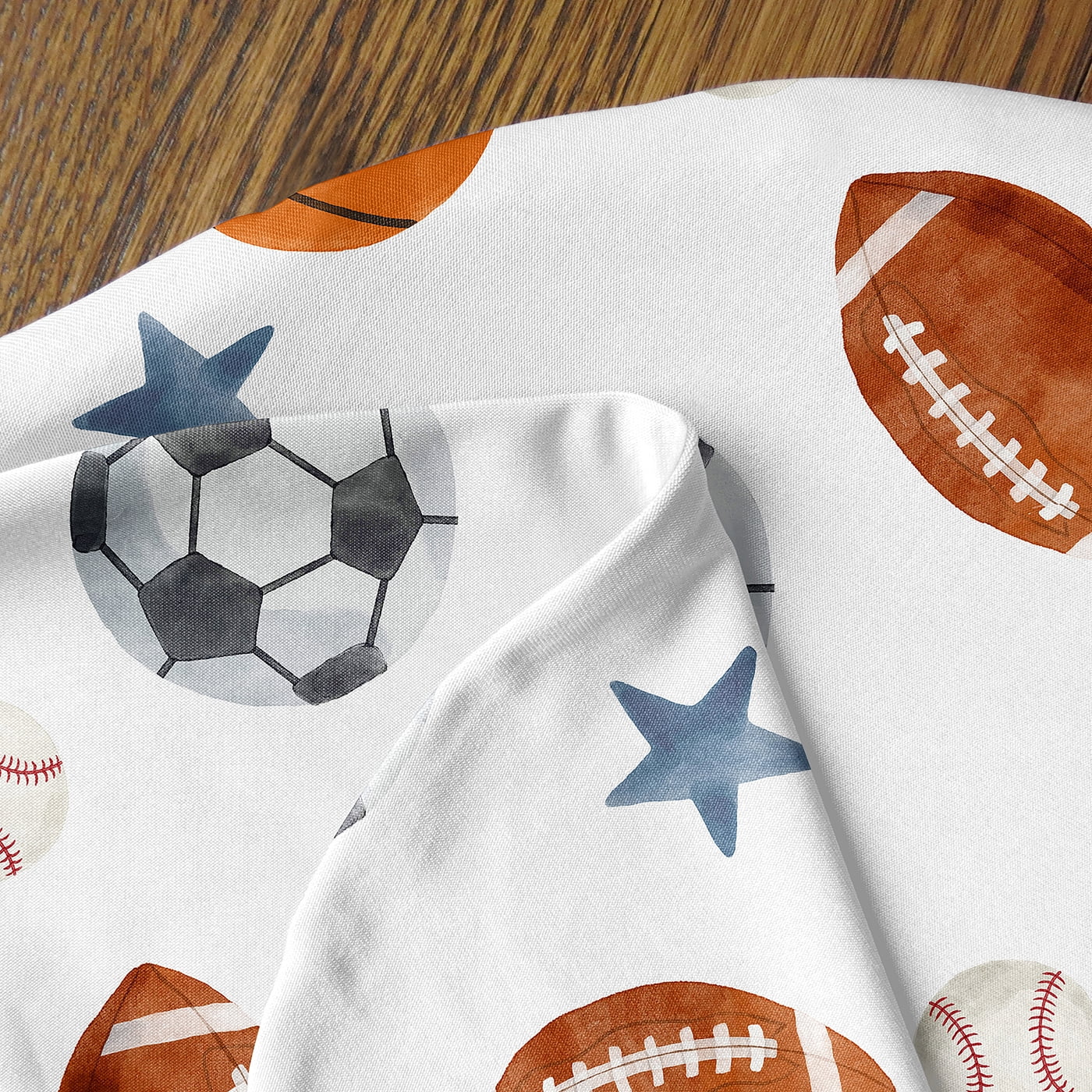 Sweet Jojo Designs Watercolor Sports Theme Boy Baby Cocoon and Beanie Hat Sleep Sack Set 2 Piece