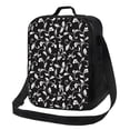 thumbnail image 1 of Balery Black White Leaves Caja de Almuerzo y Bolsa de Almuerzo para Hombres y Mujeres, Bolsa de Almuerzo Reutilizable con Gran Capacidad, Bolsa de Almuerzo Aislada, 1 of 7