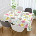 thumbnail image 5 of Cute Easter Eggs Tulips Tablecloth Rectangle Colorful Table Cloth Large Square Table Cover for Dining Kitchen Party 60"x120" Decor Gift, 5 of 7