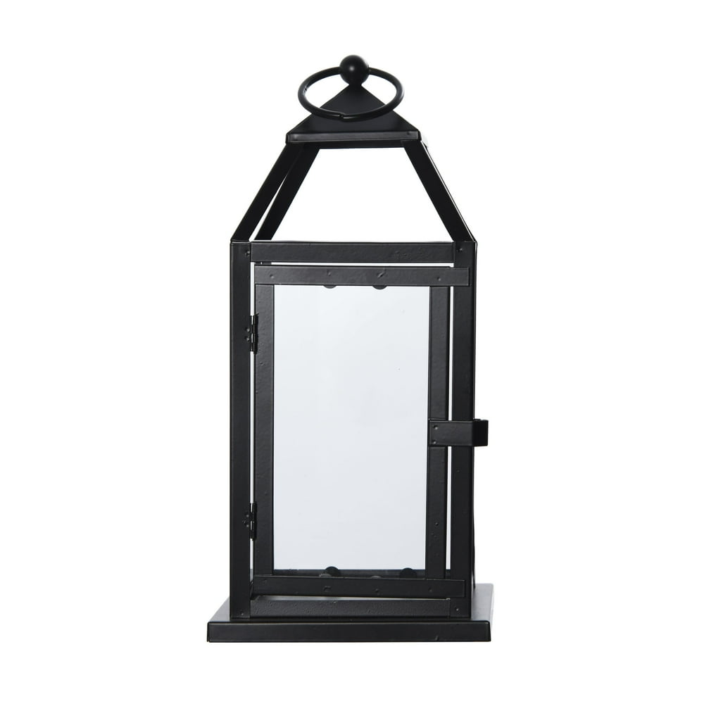Elements 12inch Classic Metal Decorative Lantern in Black Walmart
