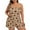 #0302-Khaki, variant on Women's Plus Size Pajama Set 2 Piece Cute Heart Print Lounge Cami Top and Elastic Waist Shorts Pjs Sleepwear