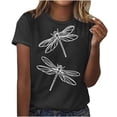thumbnail image 1 of Meichang T-Shirts Chemises pour Femmes Mignons T-Shirts d'Été Mode Hauts Imprimés Animaux Décontractés Manches Courtes T-Shirt Basique Ample Col Rond Chandail T-Shirts, 1 of 2
