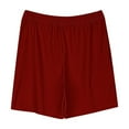 thumbnail image 4 of Diufon Summer Shorts for Kids Casual Solid Color Shorts with Pockets Elastic Waist Lounge Shorts, 4 of 5