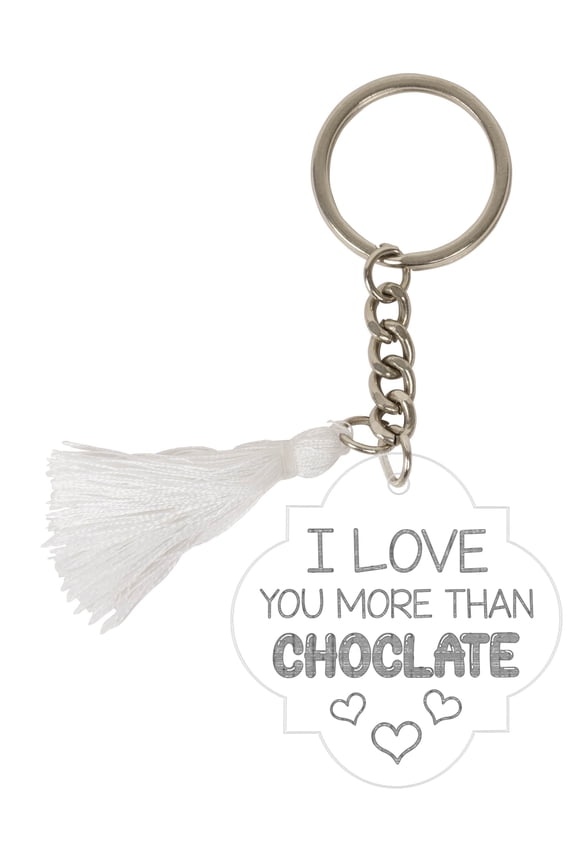 Acrylic KeyChain Engraved Chocolate Lover Key Holder Housewarming Gift
