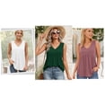 thumbnail image 5 of MOYIKO Tank Tops for Women V Neck Sleeveless Tops Summer Trendy Dressy Casual Flowy Shirts Loose Fit, 5 of 7