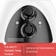 thumbnail image 1 of BLACK+DECKER Purify 2-Liter Air Fryer, White/Black, HF100WD, 1 of 5