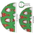 thumbnail image 3 of FMSHPON RedGreen Gnomes Xmas Christmas Tree Skirt Stand Mat for Holiday Party Decoration Indoor Outdoor 48 inches, 3 of 6