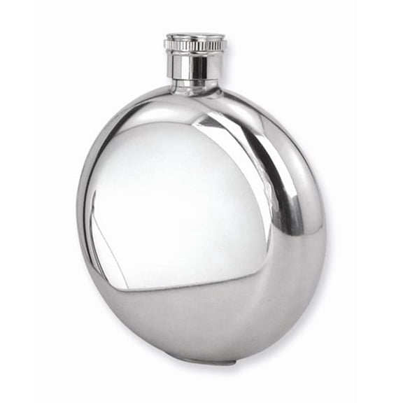 FB Jewels Stainless Steel Polished Round 5oz Flask