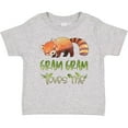 thumbnail image 3 of Inktastic Gram Gram Loves Me Cute Red Panda Boys or Girls Baby T-Shirt, 3 of 5