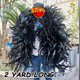 thumbnail image 2 of Black 2/3 Yard Natural Rooster Tail Feathers Boa Trim Chicken Plumes Scarf for Christmas Carnival Party Dress Clothing Shawl, 2 of 4