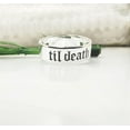 thumbnail image 5 of Aspire Jewels-Til Death Ring, 925 Solid Sterling Silver Ring, Personalized Ring, Til Death Band Ring, Wedding Anniversary Birthday Gift, Til Death Jewelry, fashion Ring, women Ring Girl Ring, 5 of 5