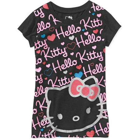 Hello Kitty - Hello Kitty - Girls Graphic Tees - Walmart.com