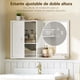 thumbnail image 4 of Armario de Baño con Espejo, Armario de Pared, Botiquín Baño con Espejo,Altura regulable,Ajuste de Altura Del Estante en 2 Niveles,Puerta con Cierre Magnético 60X19X40CM(Blanco), 4 of 8