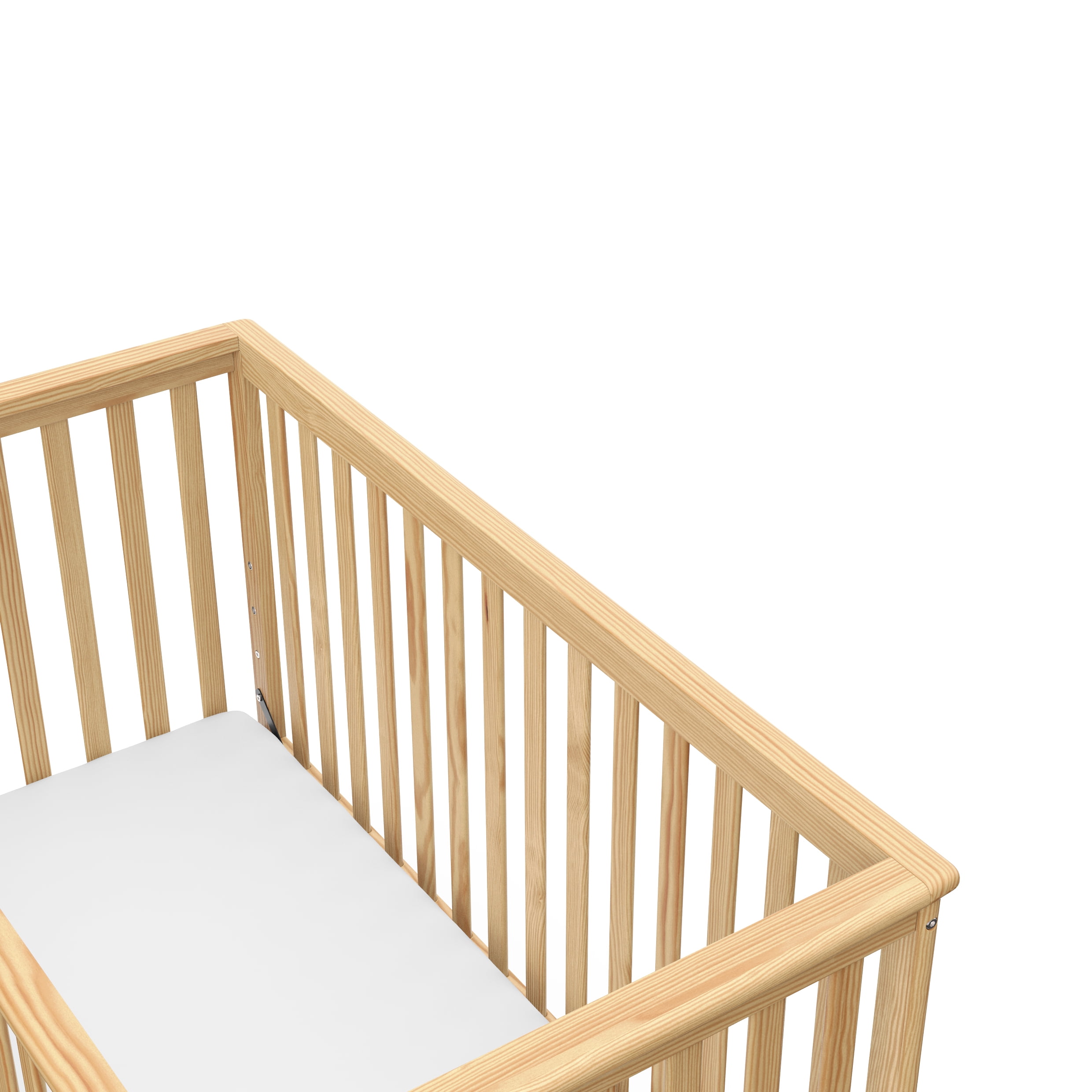 Storkcraft Hillcrest 4-in-1 Convertible Baby Crib, Natural