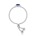 thumbnail image 3 of ANGARA Natural Pear-Shaped Sapphire Halo Bolo Ring in 14K White Gold for Women (Size-6x4mm) | September Birthstone, Birthday, Anniversary, Jewelry Gift for Women | Natural Blue Sapphire Ring, 3 of 9