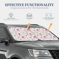 thumbnail image 4 of Fotbe Lilies Flowers 2-Piece Car Windshield Sun Shade | Sun Blocker for Car Windshield | Foldable Automotive Interior Accessories for Sun Protection-Small, 4 of 7