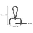 thumbnail image 2 of Uxcell 8Pcs Swivel Clasps, 1.25" Detachable Snap Hook with Screwdriver, Black, 2 of 7