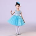 thumbnail image 4 of WMQPNNS Girl's Birthday Dress Blue Dress for Age 11-12 Years Kids Sleeveless Sequin Tutu Dress Flower Girl Dress Party Wedding Pageant Dress Gown Dresses, 4 of 9