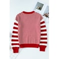 thumbnail image 6 of Ushdele Vibrant Stripes Sweater - Drop Shoulder, Comfort Fit, All Sizes!, 6 of 8