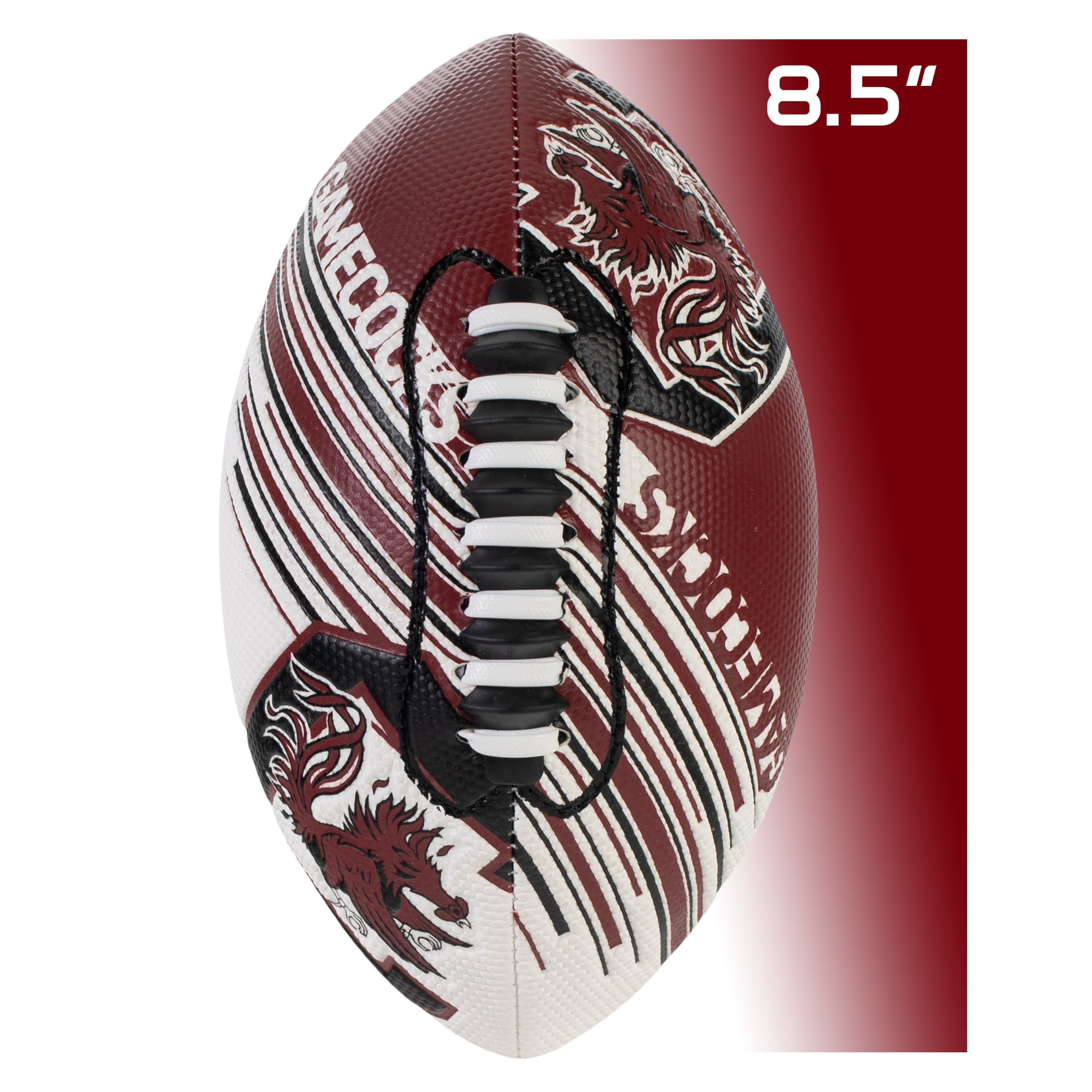 NCAA South Carolina Gamecocks Football - Youth Mini Football - 8.5" Football- SPACELACE Easy Grip Texture- Perfect for Kids !