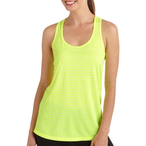 Women's Striped Performance Racerback Tank with Wicking - Walmart.com