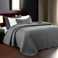 thumbnail image 4 of IR Imperial Rooms 2-Piece Twin Microfiber Reversible Bedspread & Quilt Set, Gray, 4 of 12