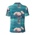 thumbnail image 4 of Rocae Flowers in Glass Vase for Men's Short Sleeve Polo Shirt, Quick Drying Performance Moisture Wicking Sports Men's Golf Shirt X-Large, 4 of 9