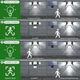 thumbnail image 4 of Luces solares con sensor de movimiento para interiores y exteriores, luces solares LED impermeables para exteriores, focos solares de 4 cabezales para patio trasero al aire libre para el hogar - Lo, 4 of 5