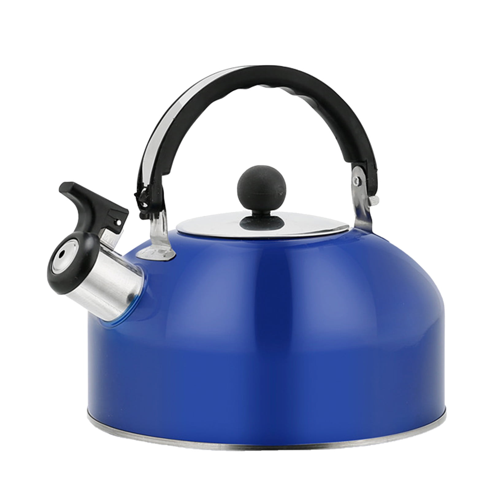 NEW 2.5L GREEN STAINLESS STEEL WHISTLING KETTLE CAMPING FISHING LIGHTWEIGHT HOME 