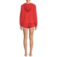 thumbnail image 3 of Secret Treasures Long Sleeve Hooded Solid Pajamas (Women's or Women's Plus) 2 Piece Set, 3 of 5