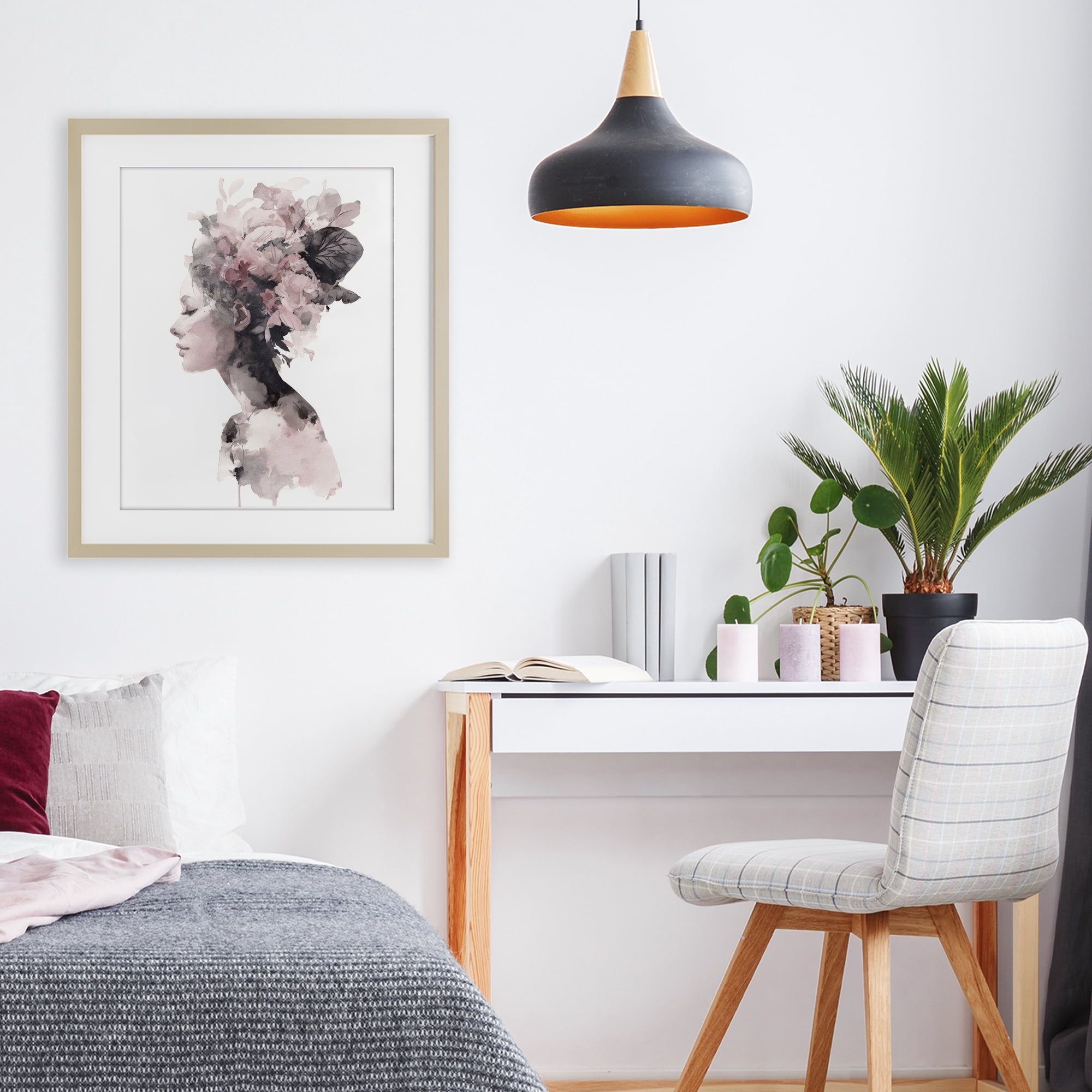 Stupell Industries Nature's Empress Silhouette Birch Framed Print Under Glass, design by Svetlana Aleynikova