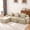 taupe, variant on Arouseden 104" Black Sectional Couch,Oversized Deep Seat Sofa with Large Backrest and 3 Pillows,Left Facing Sectional Sofa with Chaise,Modern Cloud Couch for Living Room