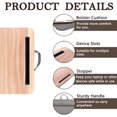 thumbnail image 5 of Lap Desk, Portable Laptop Desk Fits Up to 16“ Laptops, with Tablet Slot, Built-in Cushion, Great for Home & Office,Lap Desk for Laptop,Lap Desk with Cushion (Warm Brown, Medium), 5 of 13