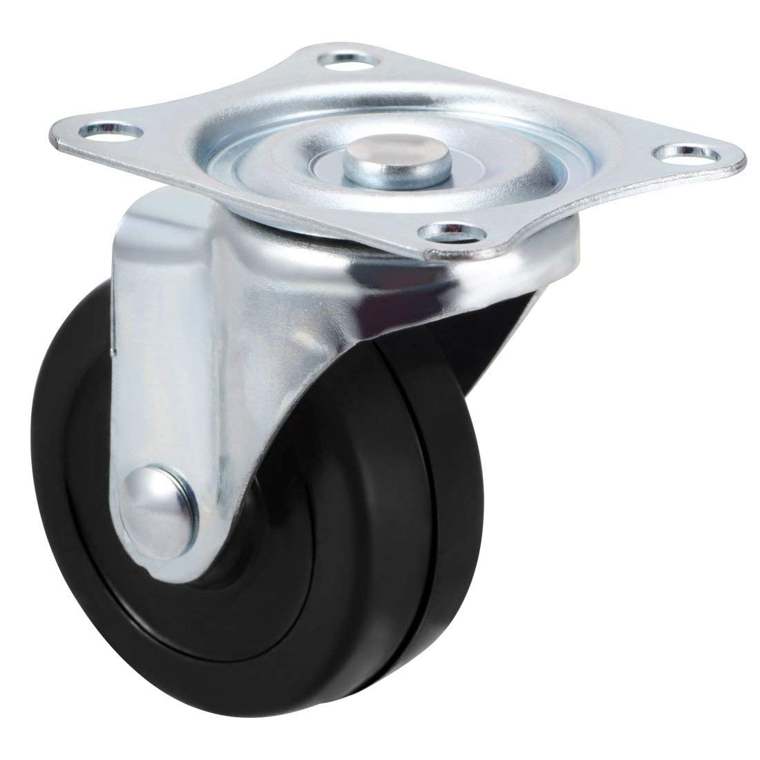 Online Best Service 24 Pack Swivel 1.5 Caster Wheels Rubber Base with Top Plate /& Bearing Heavy Duty with Total Lock Brake 24 Pack with Brake