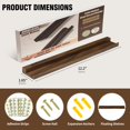 thumbnail image 2 of Soporte de pared para discos de vinilo Yoolume, pack de 6, nogal macizo, 2 of 8