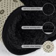thumbnail image 5 of Soft Fluffy Shag Area Floor Rug Carpet for Living Room Black 15.7" x 23.6", 5 of 8