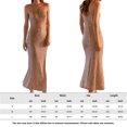 thumbnail image 3 of Vestido De Tirantes Finos Vestido largo de lentejuelas para mujer con abertura lateral sin mangas Club Party Clothing (Champagne M) Cgtredaw Para estrenar, 3 of 6