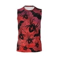 thumbnail image 6 of Lsque Bats And Spiders Print Men's Cotton Blend Sleeveless Muscle Shirts (S-3XL)- Moisture Wicking, Odor Protection, UPF 30+,Medium, 6 of 8