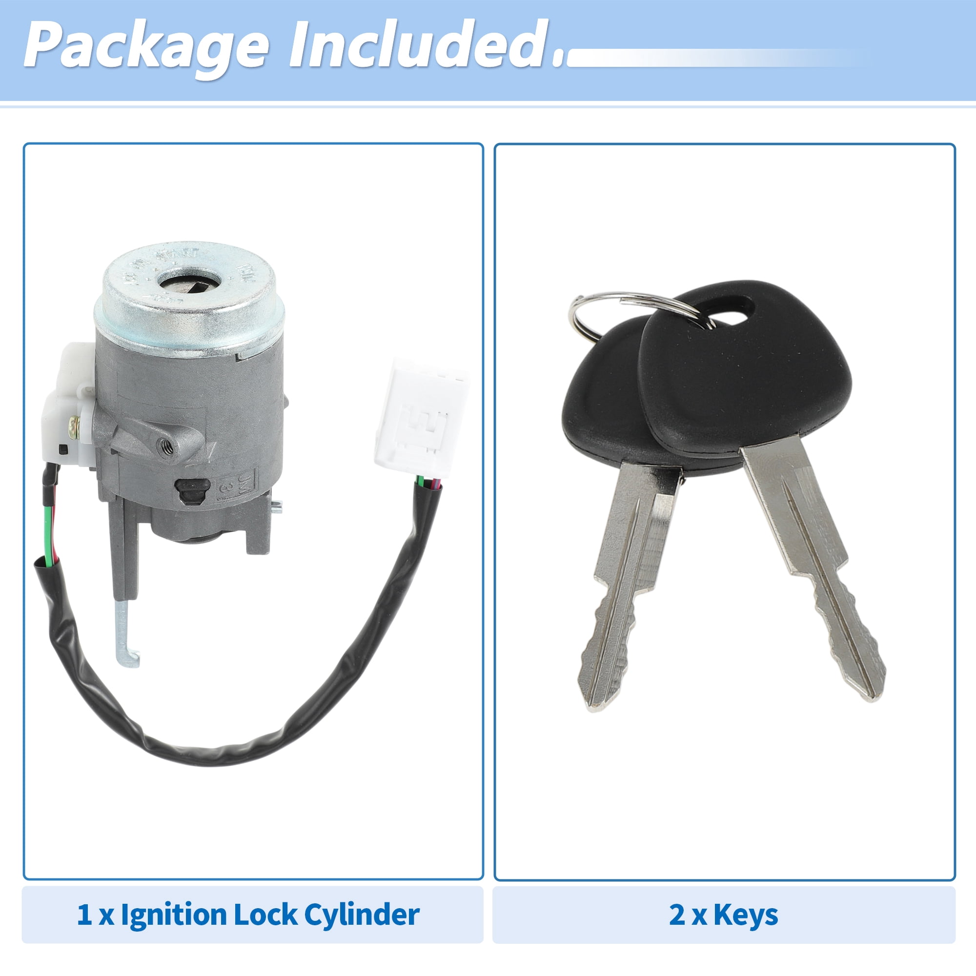 Unique Bargains Ignition Lock Cylinder for Hyundai Tucson and for Kia Sportage with 2 Keys