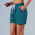 thumbnail image 5 of XIAIYT Women Athletic Shorts Drawstring Elastic Waist Running Hiking Short Pants Daily Wear Shorts for Workout, 5 of 6