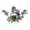 Purple, variant on White Artificial Morning Glory Bouquet, Lifelike Trumpet Flower Bunch, Faux Hanging Floral Decor for Home Wall Bedroom Decoration