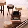 thumbnail image 7 of Miniature Record Player Dollhouse 1:12 Scale Vintage Gramophone Mini Phonograph Model for Dollhouse Life Scene Accessories, 7 of 7