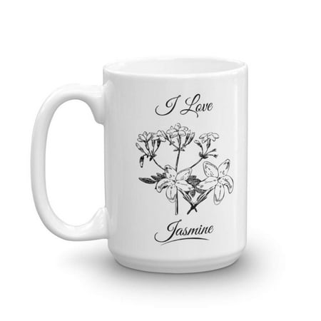 I Love Jasmine Essential Oils From Plants Coffee & Tea Gift Mug Products For Men & Women (Best Jasmine Plant For Tea)