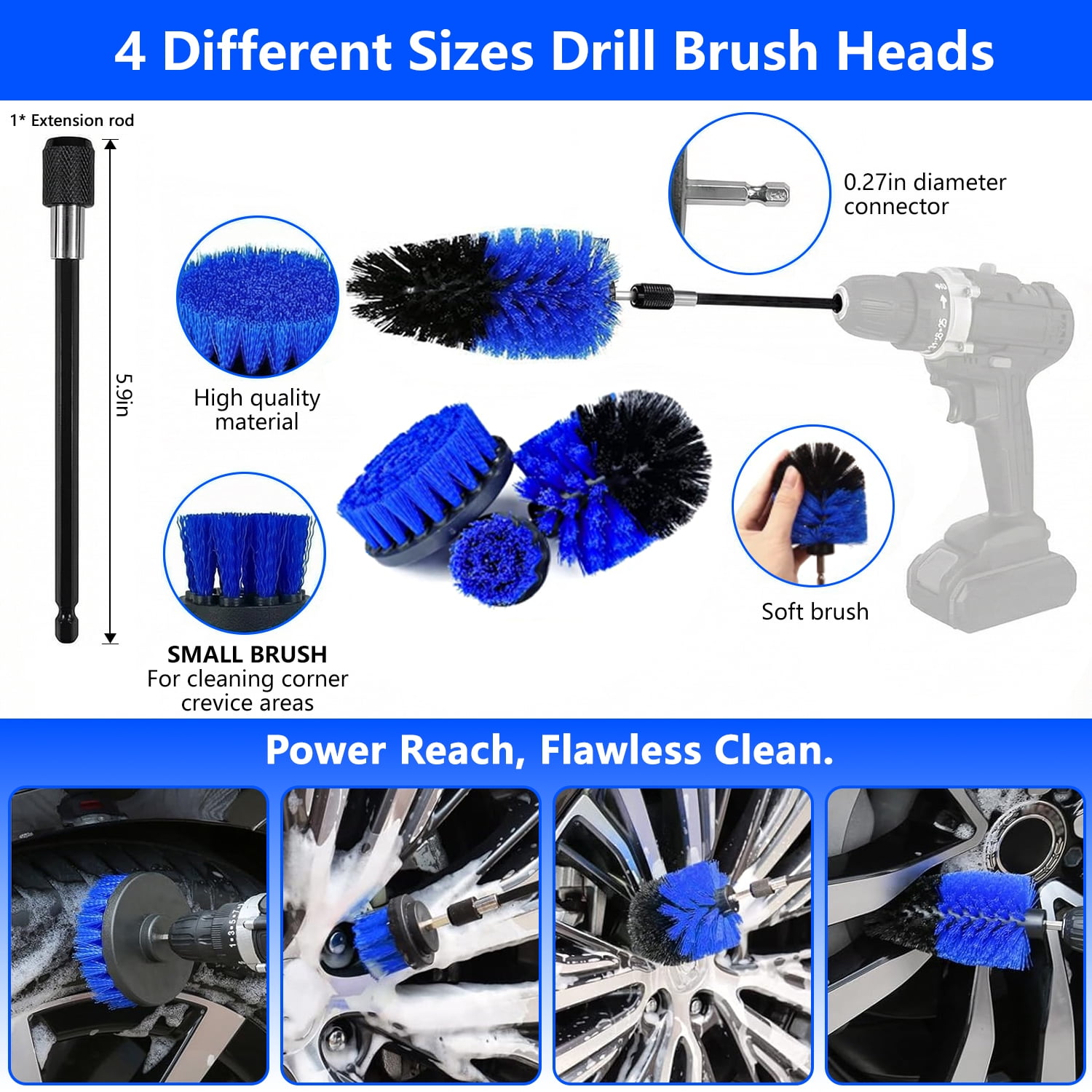 33Pcs Car Detailing Kit,Car Detailing Brush Set,Car Windshield Cleaning Tool,Professional Car Care kit - Car Wash Brush kit for Interior,Exterior,Wheels